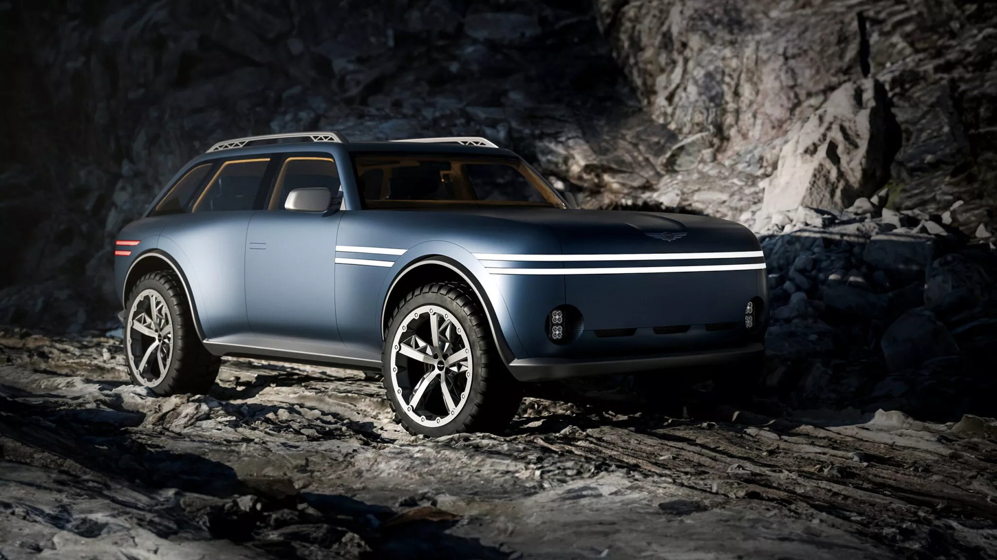 Hãng con của Hyundai nhá hàng SUV off-road đầu tiên, hướng cạnh tranh Defender, G-Class- Ảnh 2. Hãng con của Hyundai nhá hàng SUV off-road đầu tiên, hướng cạnh tranh Defender, G-Class- Ảnh 2.