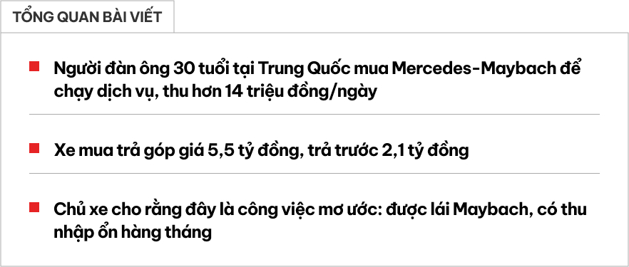 9X sắm Mercedes-Maybach S 480 chạy dịch vụ: Thu nhập tương đương hơn 14 triệu đồng/ngày, chạy thong dong vẫn dư dả tiền bỏ túi- Ảnh 1. 9X sắm Mercedes-Maybach S 480 chạy dịch vụ: Thu nhập tương đương hơn 14 triệu đồng/ngày, chạy thong dong vẫn dư dả tiền bỏ túi- Ảnh 1.