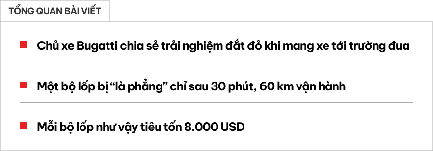 Chủ xe Bugatti chia sẻ trải nghiệm ‘đốt’ hơn 200 triệu đồng trong nửa tiếng với siêu xe tại trường đua- Ảnh 1. Chủ xe Bugatti chia sẻ trải nghiệm ‘đốt’ hơn 200 triệu đồng trong nửa tiếng với siêu xe tại trường đua- Ảnh 1.
