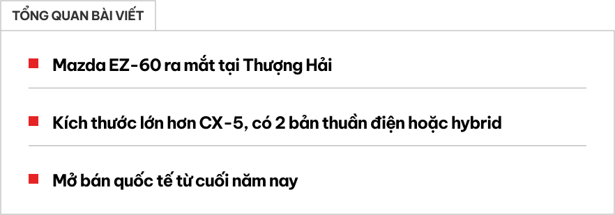 Ảnh thực tế Mazda EZ-60: Thiết kế sắc nét, khó tìm nổi nút bấm, màn hình dễ gây ngợp- Ảnh 1. Ảnh thực tế Mazda EZ-60: Thiết kế sắc nét, khó tìm nổi nút bấm, màn hình dễ gây ngợp- Ảnh 1.