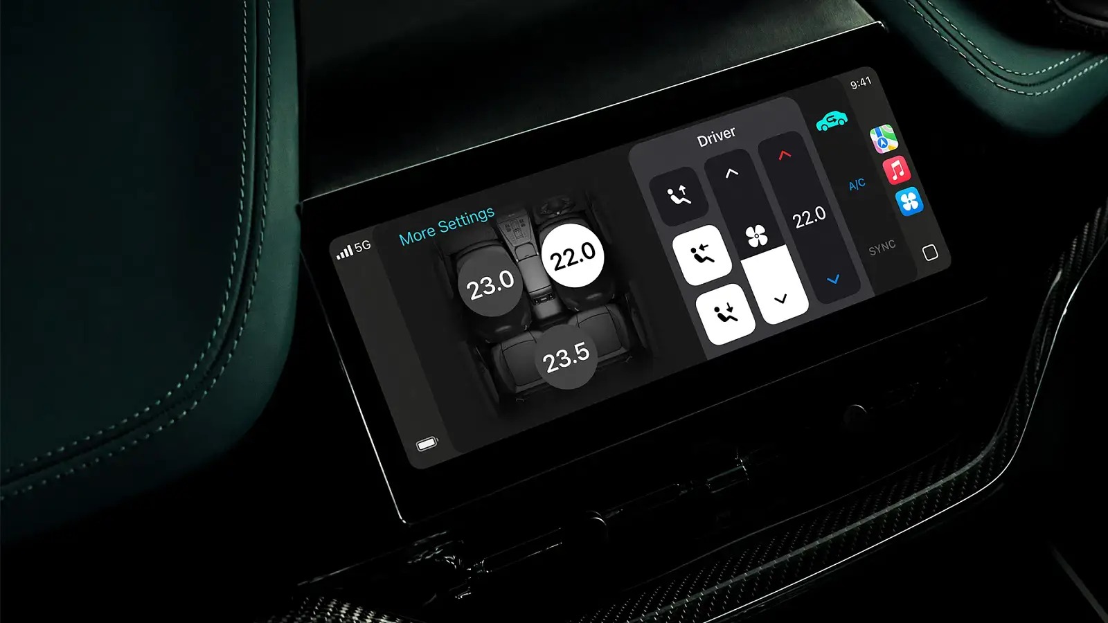 Apple CarPlay thế hệ mới: Hiện cả trên màn sau vô lăng, chỉnh được điều hoà, ghế, xe Hàn sắp trang bị- Ảnh 5. Apple CarPlay thế hệ mới: Hiện cả trên màn sau vô lăng, chỉnh được điều hoà, ghế, xe Hàn sắp trang bị- Ảnh 5.