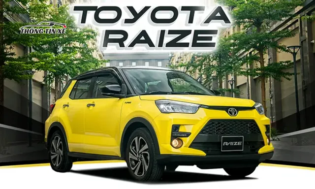 Toyota Raize 2024 màu vàng siêu đẹp