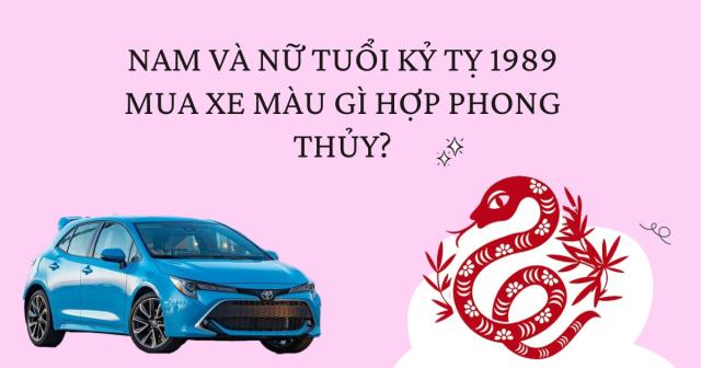 Tuổi Kỷ Tỵ sinh năm 1989 thì nên mua xe ô tô màu gì để hợp phong thủy?