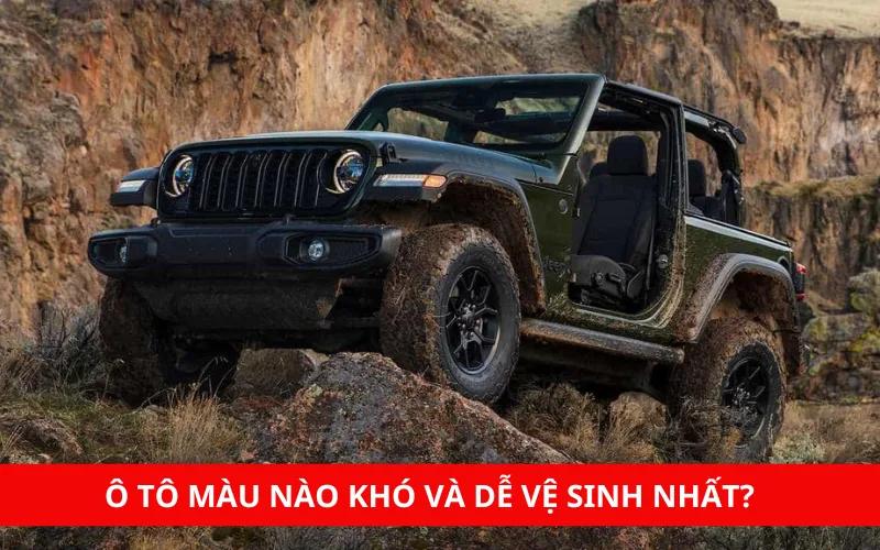 Ô tô màu nào khó và dễ vệ sinh nhất?